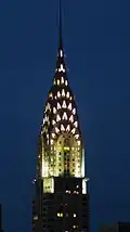 Chrysler Building à noite.