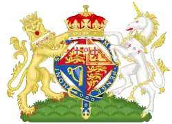 Brasão de Isabel como Duquesa de Edimburgo (1947–1952)