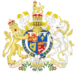 Brasão de armas de Jorge como Príncipe de Gales(1751–1760)