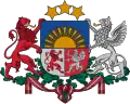 Brasão de armas da Letónia