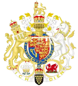 Brasão de Carlos como Príncipe de Gales