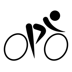 Cycling (road) pictogram