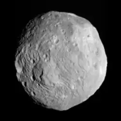4 Vesta fotografada pela Dawn em 9 de julho de 2011.