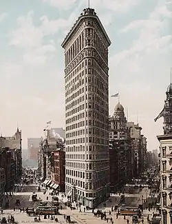 O Edifício Flatiron na cidade de Nova Iorque (1903)