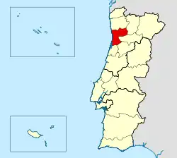 Mapa da área
