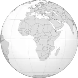 Localização  República do Djibouti