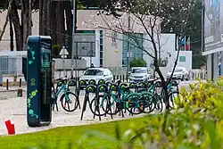 Uma estação BiCas, em Carcavelos.