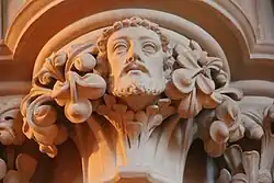 Capitel gótica na Catedral da Igreja de Cristo de Dublin (Irlanda)