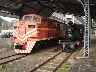 Antiga locomotiva do município