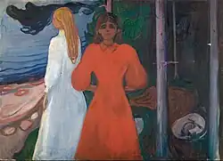Vermelho e branco. 1899–1900. 93&nbsp;×&nbsp;129&nbsp;cm. Munch Museum, Oslo