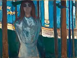 A voz / Noite de verão. 1896. 90&nbsp;×&nbsp;119&nbsp;cm. Munch Museum, Oslo
