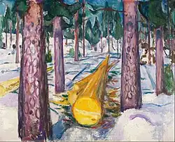 The Yellow Log. 1912. 129.5&nbsp;×&nbsp;159.5&nbsp;cm. Munch Museum, Oslo