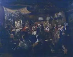 El velatorio del angelito (1840) por Ernest Charton. Museu Nacional de Belas Artes (Argentina)