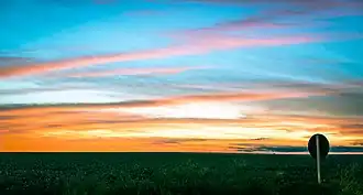 Pôr do Sol na região de Maracaju