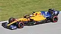 Carlos Sainz pilotando a McLaren MCL34 no Grande Prêmio da Áustria de 2019.