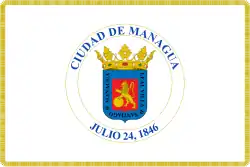 Bandeira oficial de Manágua