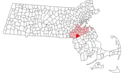 Localização de Norfolk County em Massachusetts