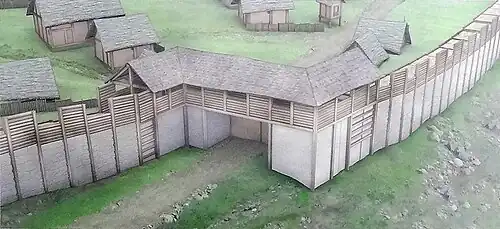 Portão de entrada principal do oppidum de Glauberg (reconstrução)