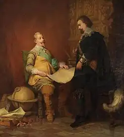 Gustav II Adolf e o chanceler real Axel Oxenstierna