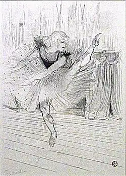 Miss Ida Heath, 1894, crayon and brush lithograph with scraper