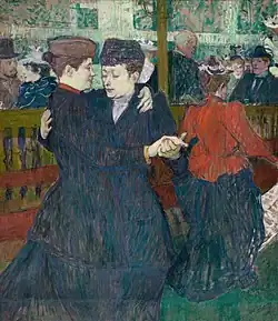 No Moulin Rouge (Two Women Waltzing), 1892, óleo sobre papelão, Galeria Nacional de Praga