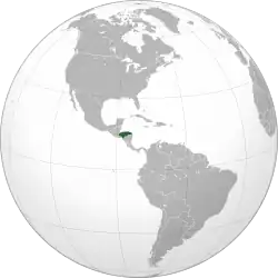 Localização  Honduras