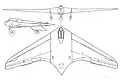 Desenho do Horten Ho 229 V1