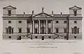Campbell: projeto original da Houghton Hall. O edifício foi depois construído com a adição de cúpulas nas extremidades