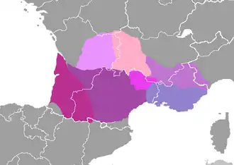 Dialetos do Occitano