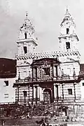 Igreja de São Francisco antes do terremoto de 1868.