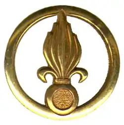 Segundo emblema de boina padrão, usado até 1990