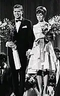 Jørgen & Grethe Ingmann, vencedores do Festival Eurovisão da Canção 1963 pela Dinamarca.