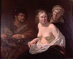 The procuress por Jan G. van Bronckhorst, 1636–1638