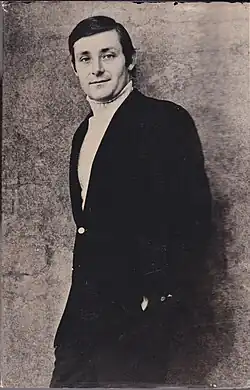 A portrait photograph of Peter Benchley, 1974