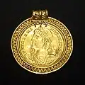 Medalha de Constantino II, ouro, século IV