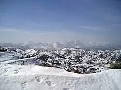 Cordilheira Djurdjura no inverno.