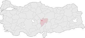 Localização de Caiseri na Turquia