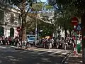 Uma rua agitada de Hanói