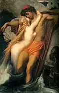 Frederic Leighton: O pescador e a sereia, c. 1856-1858