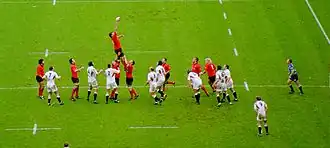 Jogo entre galeses e ingleses