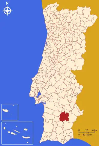 Localização de Beja