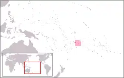 Localização da Samoa Americana