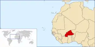 Localização de Alto Volta