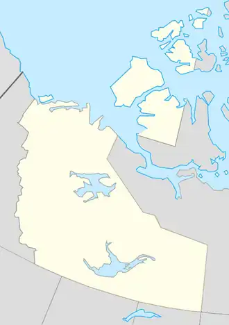 Yellowknife está localizado em: Territórios do Noroeste