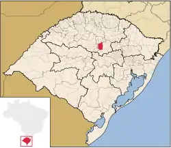 Localização de Espumoso no Rio Grande do Sul