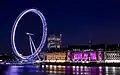 London Eye a noite.