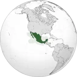 Localização do Estados Unidos Mexicanos