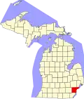 Localização do Condado de Wayne (Michigan)