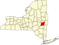 Localização do Condado de Albany (Nova Iorque)
