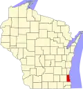Localização do Condado de Milwaukee